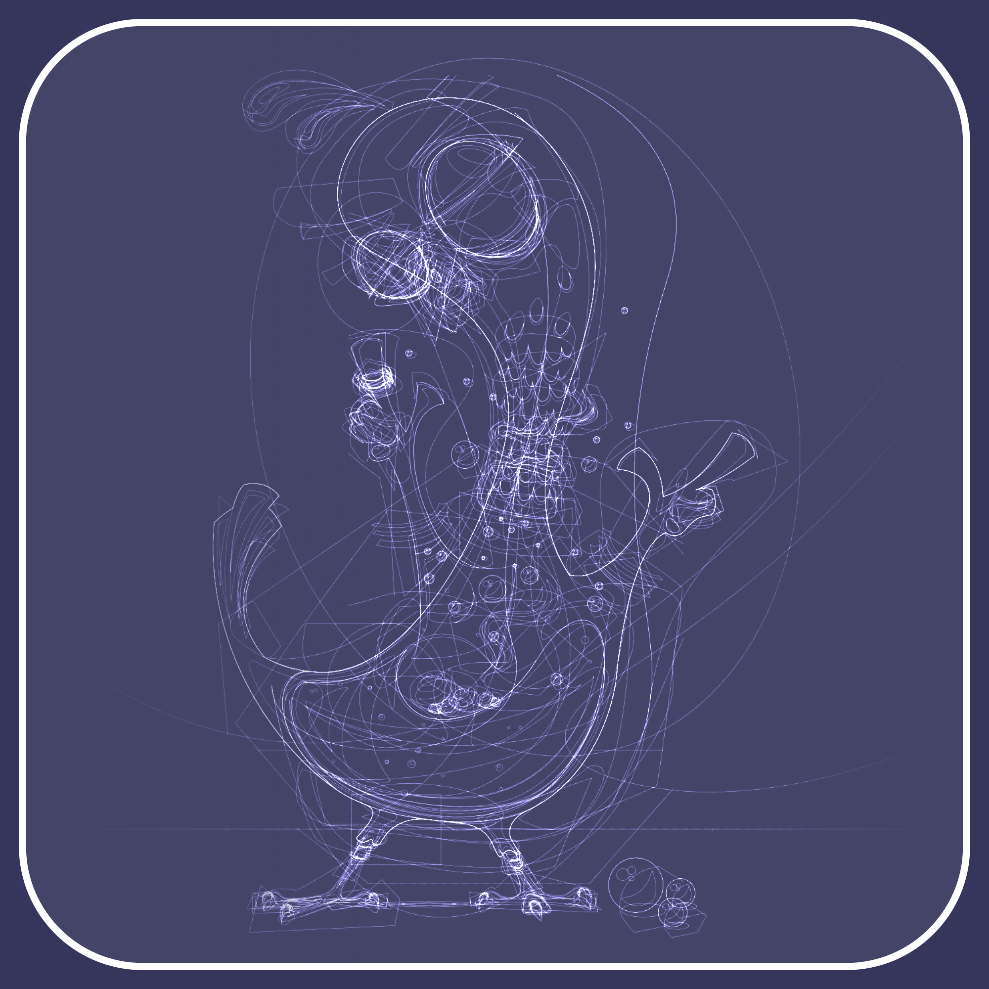 Wireframe of the vector illustration